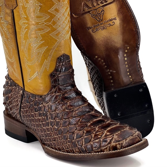 Men’s Handmade Orix Python – Square Toe - Picture 4 of 4